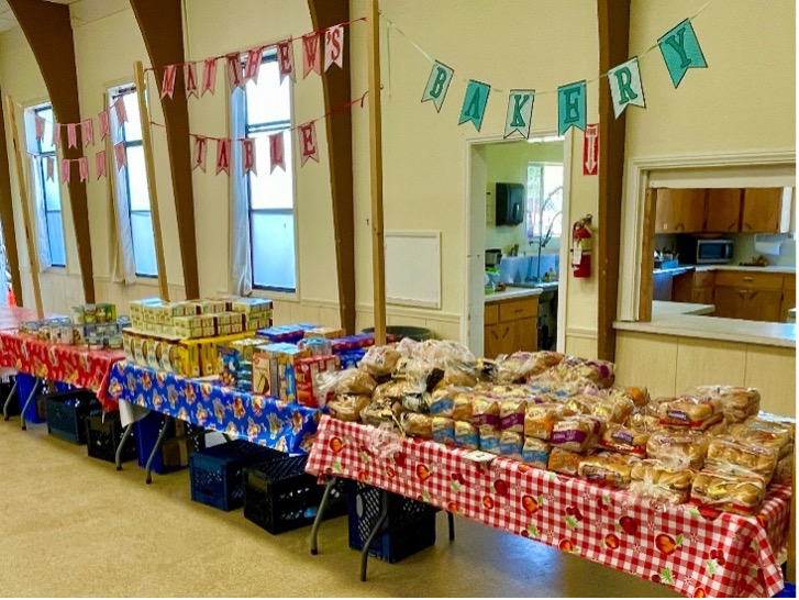 Dignified market-style food pantry serving more than 300 families every Saturday morning